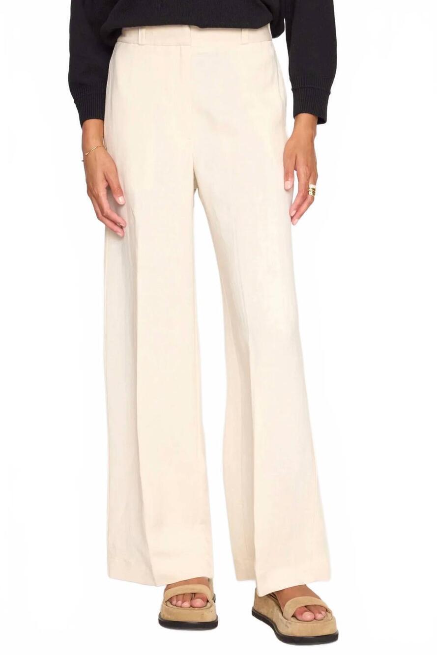 NEW BROCHU WALKER areo wide leg pant in egret